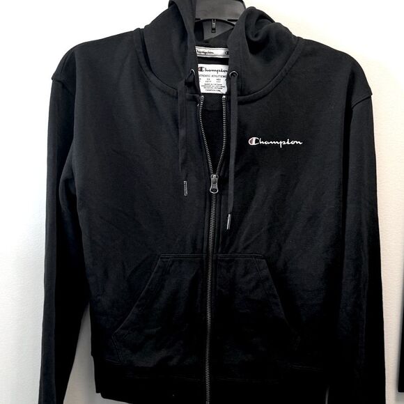 Champion Womens Powerblend Fleece Hoodie Script Logo, jacket, sweatshirt - Picture 5 of 9